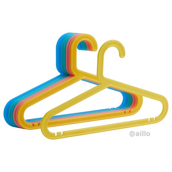 IKEA Storage & Organization Ikea Bagis Childrens Coathanger Mixed